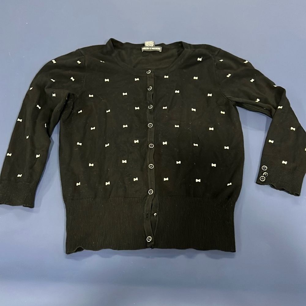 Black cardigan